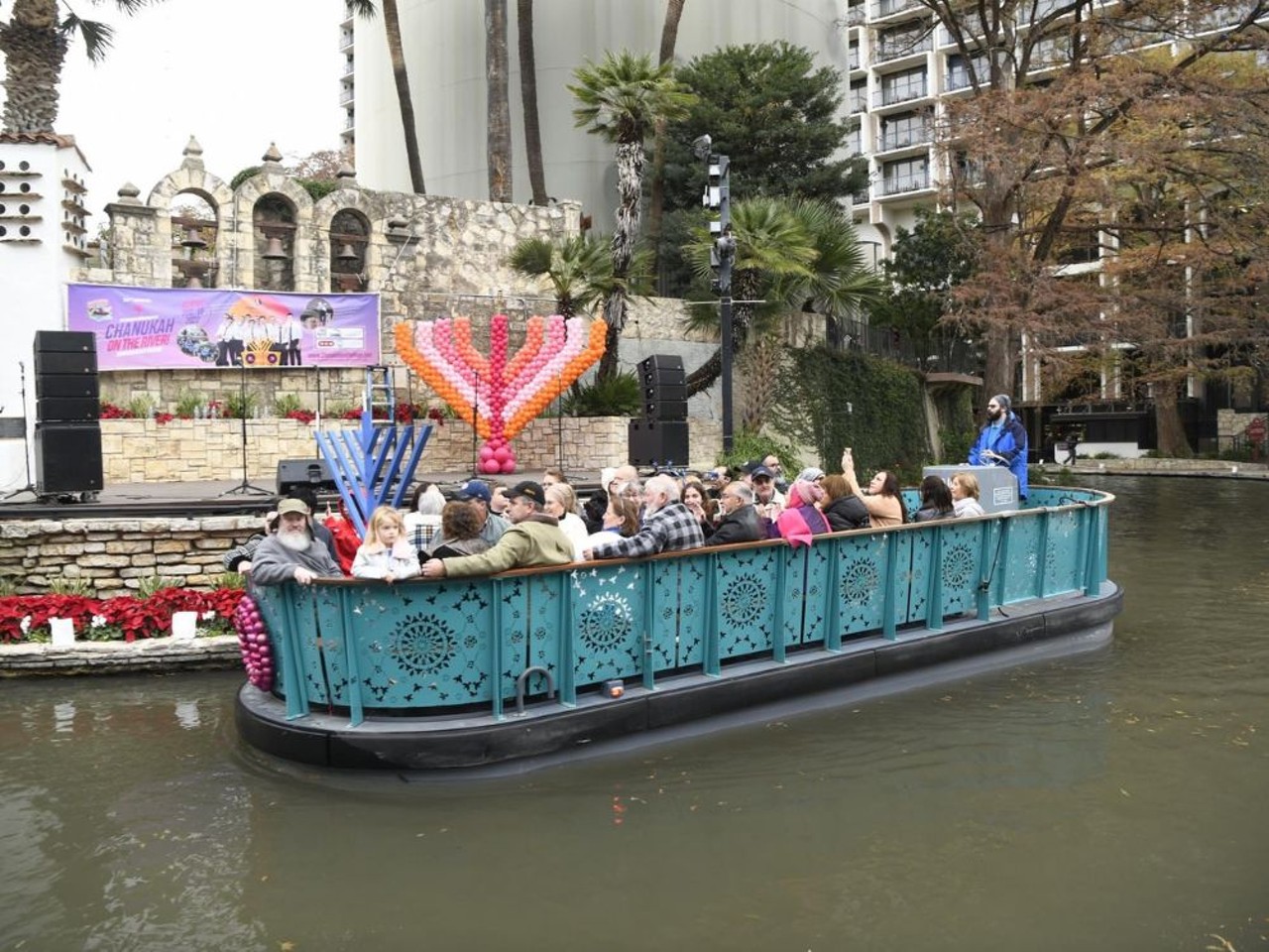Watch the lighting of the menorah on the River Walk
Head down to the Arneson River Theatre for the annual Chanukah on the River festival, presented by the Chabad Center for Jewish Life & Learning, on Dec. 10.