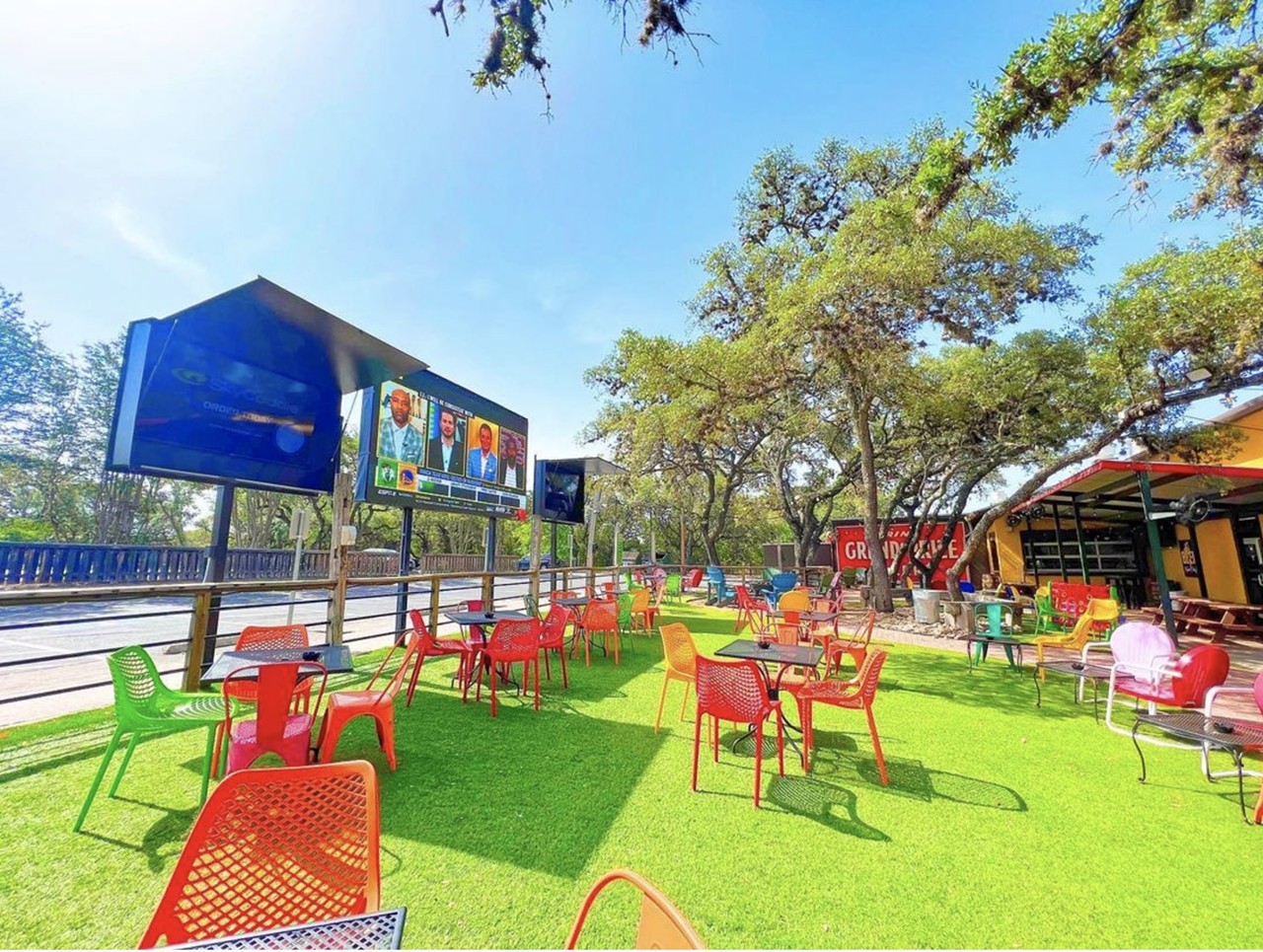Little Woodrow’s
Multiple Locations, littlewoodrows.com
Known for their huge outdoor spaces and countless flat screen TVs, Little Woodrow’s offers pet-friendly, 21-and-up patio pleasure at its Stone Oak and New Braunfels locations. 
Photo via Instagram / littlewoodrowsstoneoak