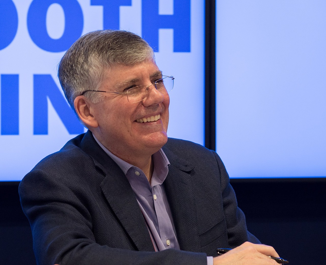 Rick Riordan, Alamo Heights High School
You may know Rick Riordan for his Percy Jackson and the Olympians book series, but did you know the author's a tried and true San Antonian? Born and raised in the Alamo City, Riordan went to Alamo Heights High School before heading to college at North Texas State University (now UNT). He transferred to UT Austin to study English and History, then came back to San Antonio and nabbed a teaching certification at UTSA.
Photo via Wikimedia Commons / Rhododendrites