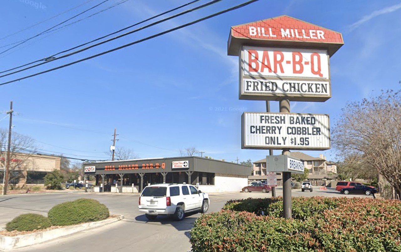 The sign may say "Bill Miller," but it's Bill Miller's. And we ain't budging on this.
Photo via Google Maps