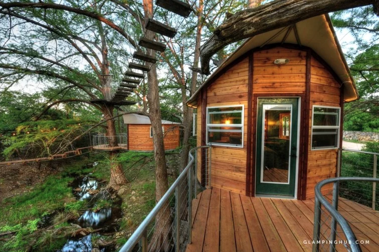 This spot is made up of two treehouses — perfect if you want to get away with bae, but don't mind making it a trip with another couple.