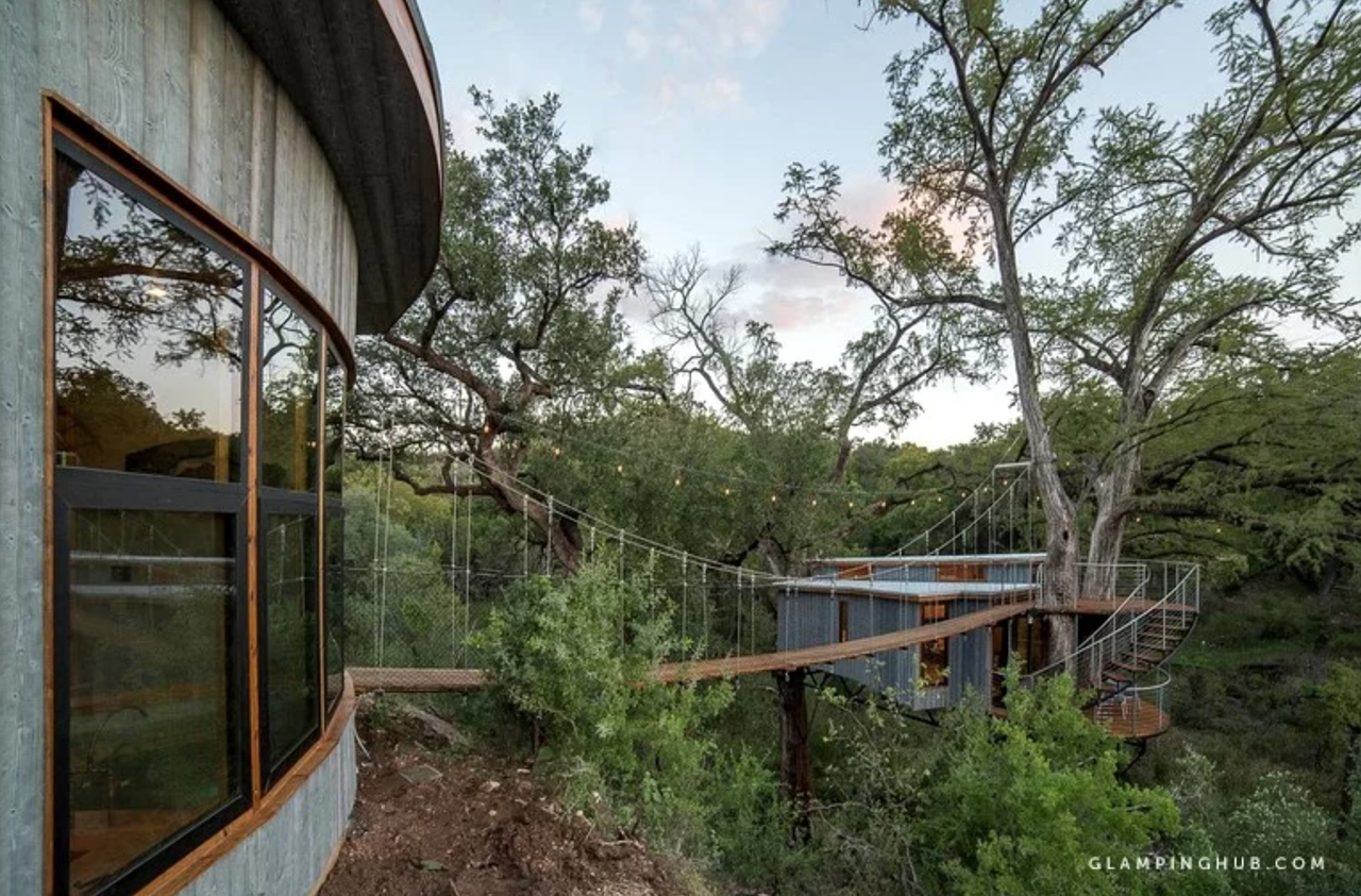 When you think of a treehouse, you probably imagine a small, wooden box. Not this treehouse.