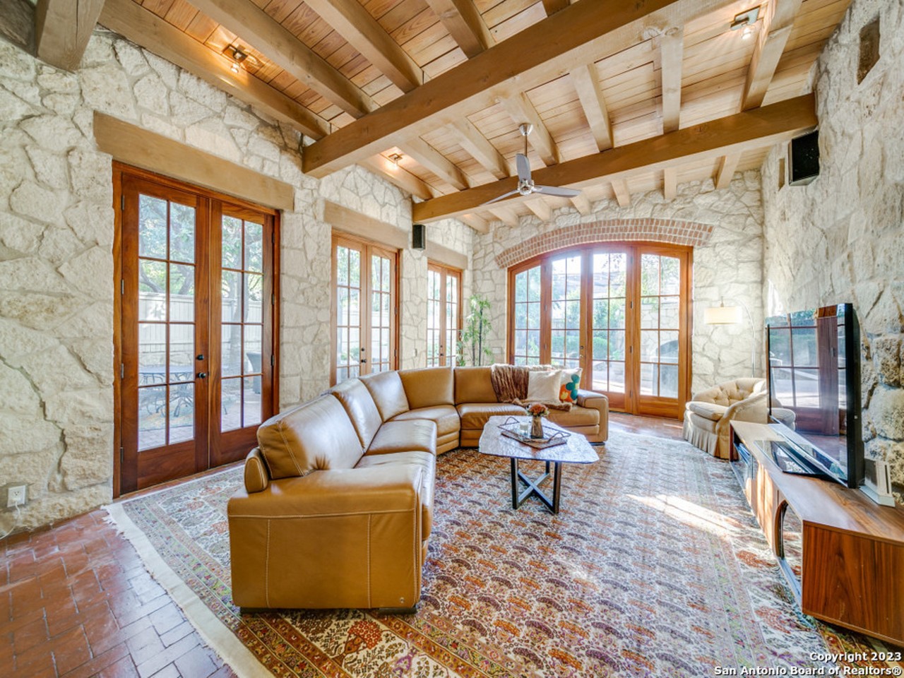 A 1934 stone-exterior home for sale in Olmos park has been owned by two doctors
