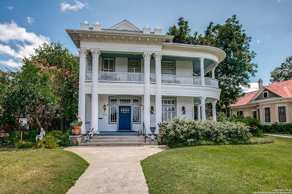 A historic home with three verandas overlooking San Antonio's Dignowity Park is now for sale