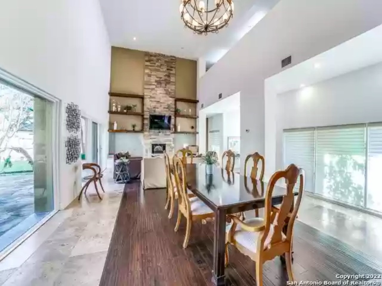 A home for sale in San Antonio's Dominion development features contemporary Mexican-style design