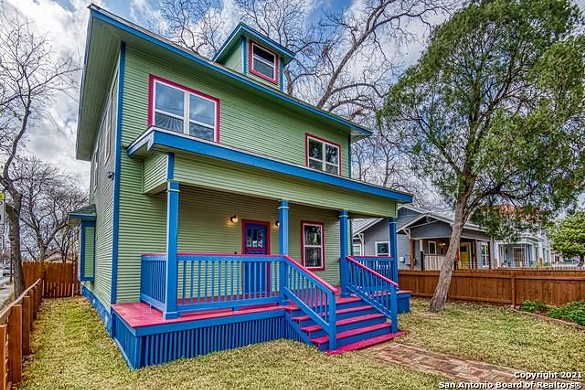 A newly restored Victorian south of downtown may be the most colorful house for sale in San Antonio