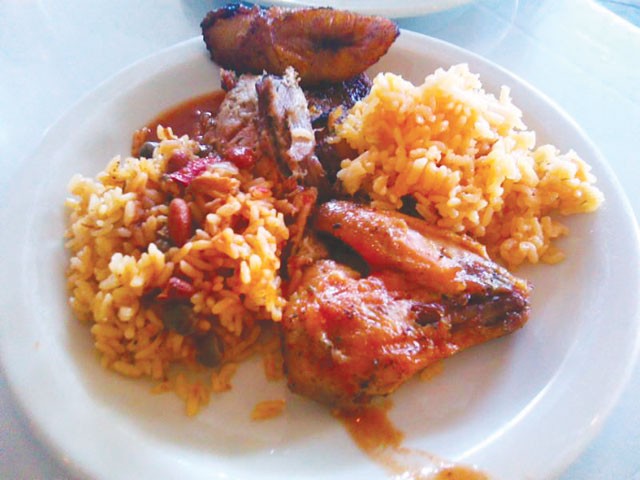 A plate of Puerto Rican offerings from La Marginal. - Sophia Feliciano