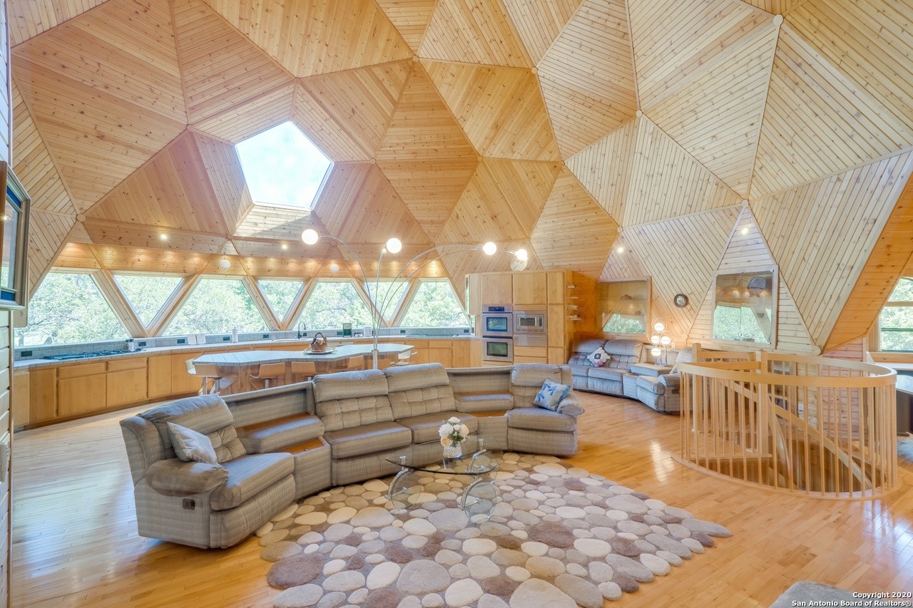 A triple geodesic dome home near San Antonio is back on the market with a $100,000 price cut