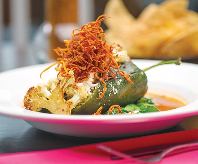 A veggie entree even carnivores may swoon over: Rosario’s quinoa chile relleno - Casey Howell