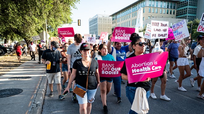 Abortion-rights protesters flood the streets of San Antonio last week after the U.S. Supreme Court overturned Roe v. Wade.