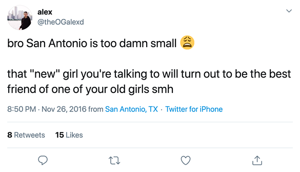 Absolutely accurate tweets that prove everyone in San Antonio knows each other