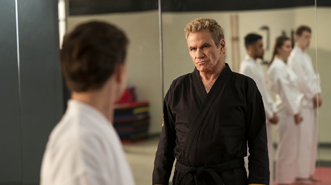 Martin Kove (right) has played Karate Kid villain John Kreese in three films and three season's of Netflix's Cobra Kai.