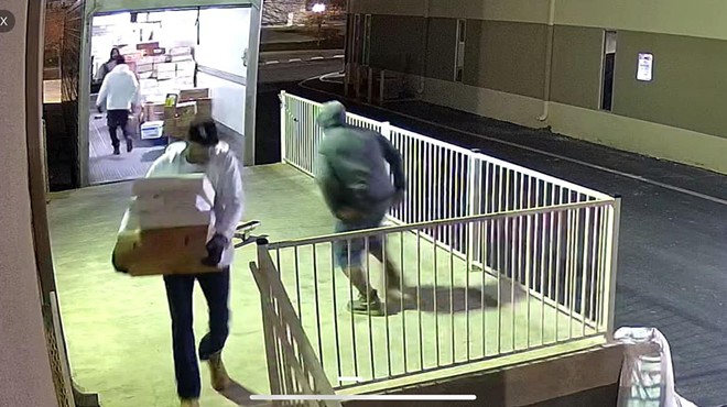 Security cameras caught several suspects breaking into Smashin Crab's external freezer unit on Sunday, officials with the business said.