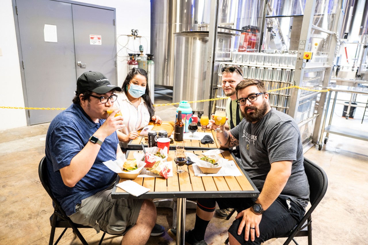 All the beer lovers we saw at the Creamery Series at San Antonio's Weathered Souls Brewing