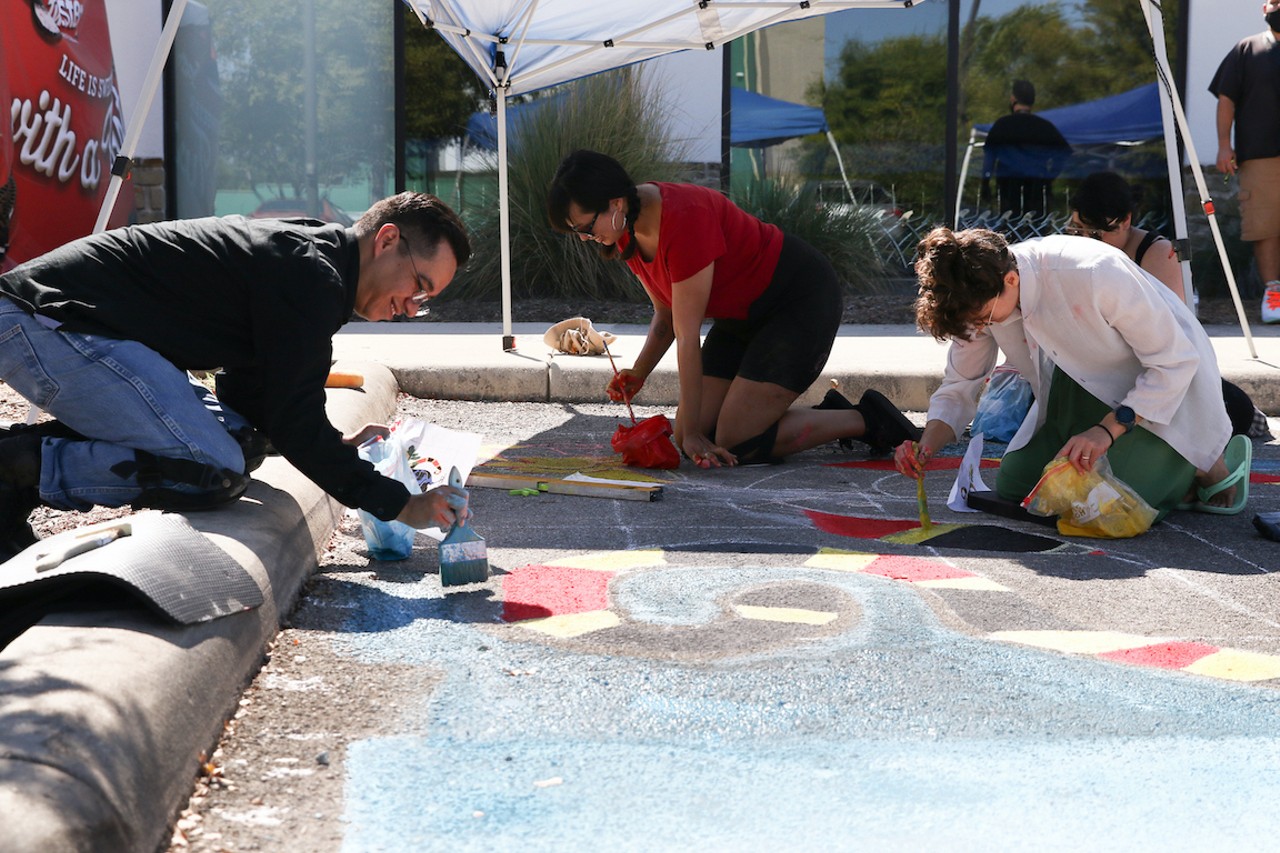 All the best moments from Artpace's Chalk It Up 2021
