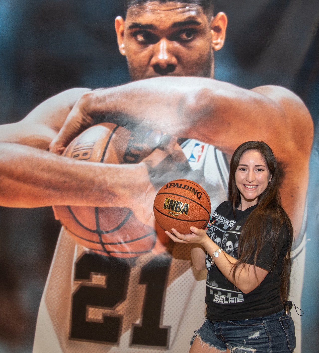 All the fans we saw at the Spurs' Tim Duncan Hall of Fame Photo Walk