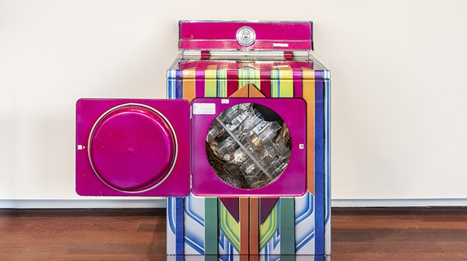 Katie Pell, Candy Dryer, 2006. Electric dryer with automotive paint, upholstery, and found objects. Collection of the McNay Art Museum, Gift of Guillermo Nicolas and Jim Foster, 2021.17.