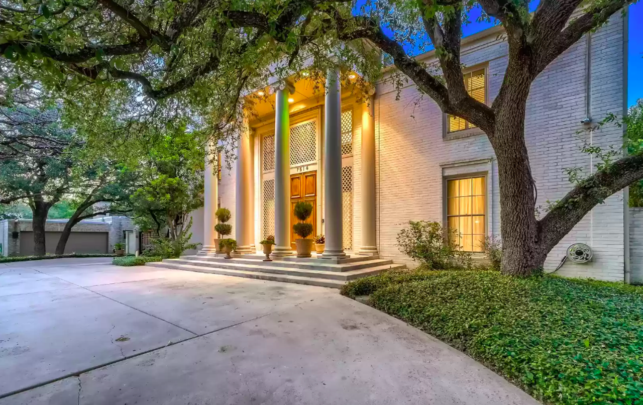 An unusual colonial-style home built by San Antonio construction giant H.B. Zachry is for sale