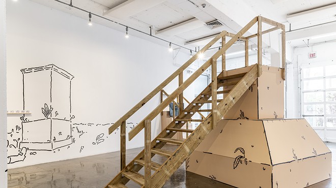 Iván Argote, Installation view of All Here Together, 2021.