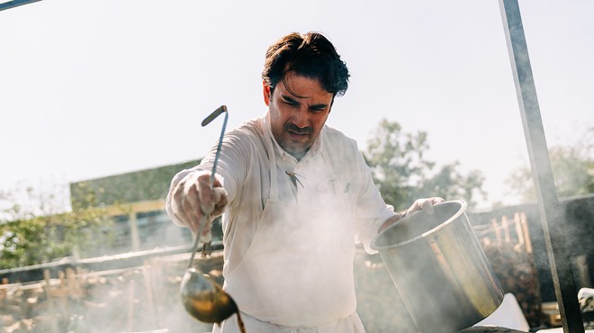 Hotel Emma executive chef Jorge Luis Hernández participated in the first ever live fire activation at the Austin Food & Wine Festival this year.