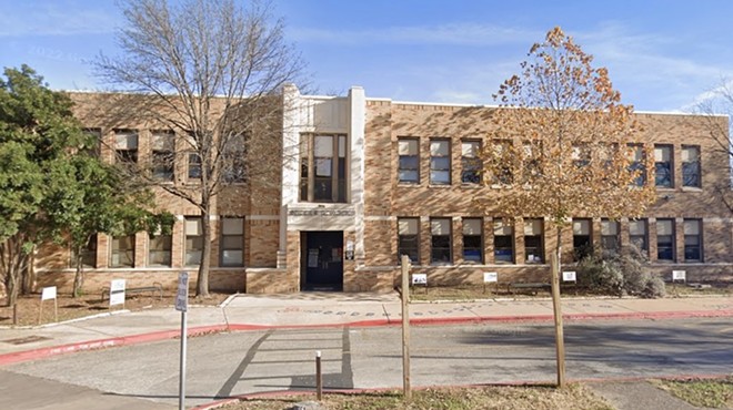 Third-grade teacher Sophia DeLoretta-Chudy was fired from her job at Becker Elementary School in Austin (pictured above).