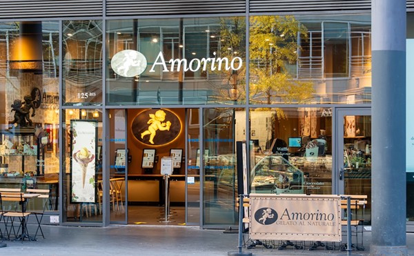 An Amorino store in Paris opens its doors for business.