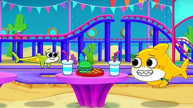 Baby Shark and Lannie have lunch in Baby Shark’s Big Movie!
