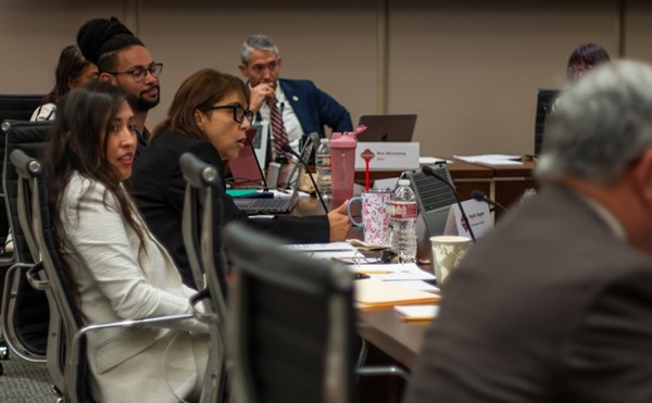 Members of San Antonio City Council listen to a presentation on the San Antonio Missions' proposed ballpark.