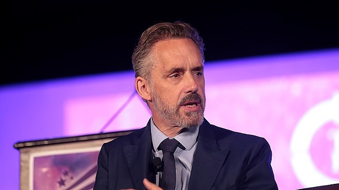 Jordan Peterson speaks to attendees at the Young Women's Leadership Summit in Dallas, Texas.