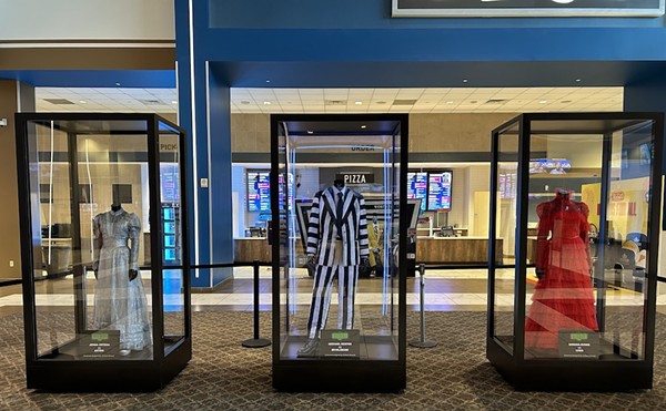 The official costumes from Beetlejuice, Beetlejuice! are now on display at a Santikos movie theater in San Antonio.