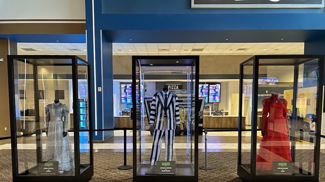 The official costumes from Beetlejuice, Beetlejuice! are now on display at a Santikos movie theater in San Antonio.