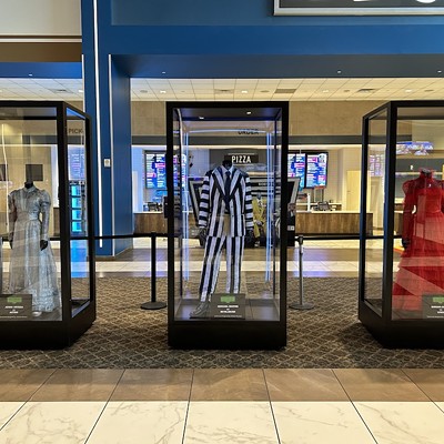 The official costumes from Beetlejuice, Beetlejuice! are now on display at a Santikos movie theater in San Antonio.