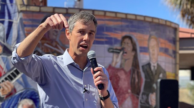 Beto O'Rourke speaks during a San Antonio campaign stop earlier this year.