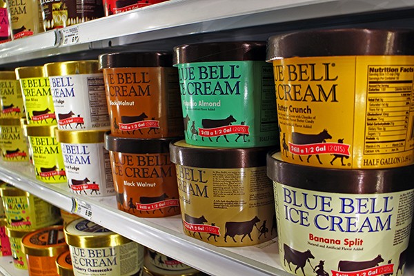 So far, Blue Bell Ice Cream products found in gas stations and grocery stores have not been linked to the bacterial contamination that was a factor in the deaths of three Witchita, Kansas, hospital patients. - COURTESY