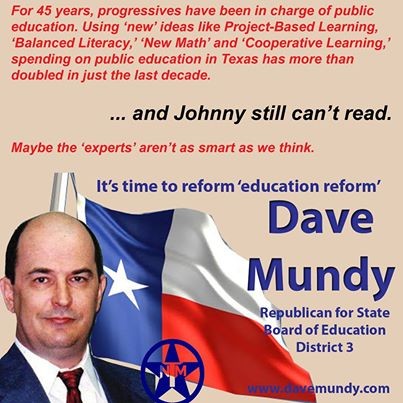 Bonehead Quote of the Week: State Board of Education Candidate On Texas Secession