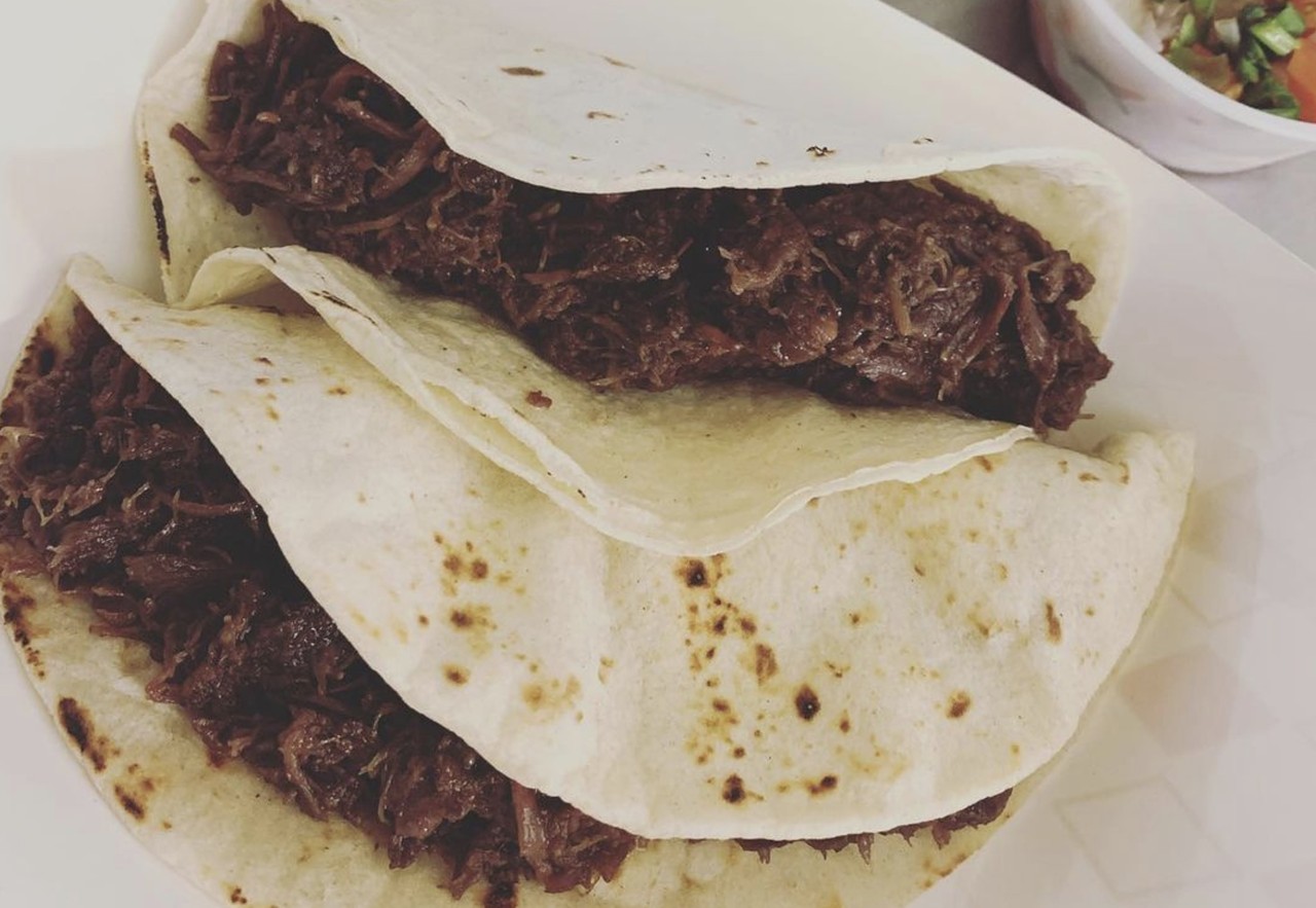 Rios Barbacoa
Multiple Locations, rios-barbacoa.business.site
If you’ve lived in San Antonio long enough you probably know the iconic red circle logo and the famed barbacoa that comes with it. With locations across the city, you're never far from some great tacos.
Photo via Instagram  / riosbarbacoa_2d.d