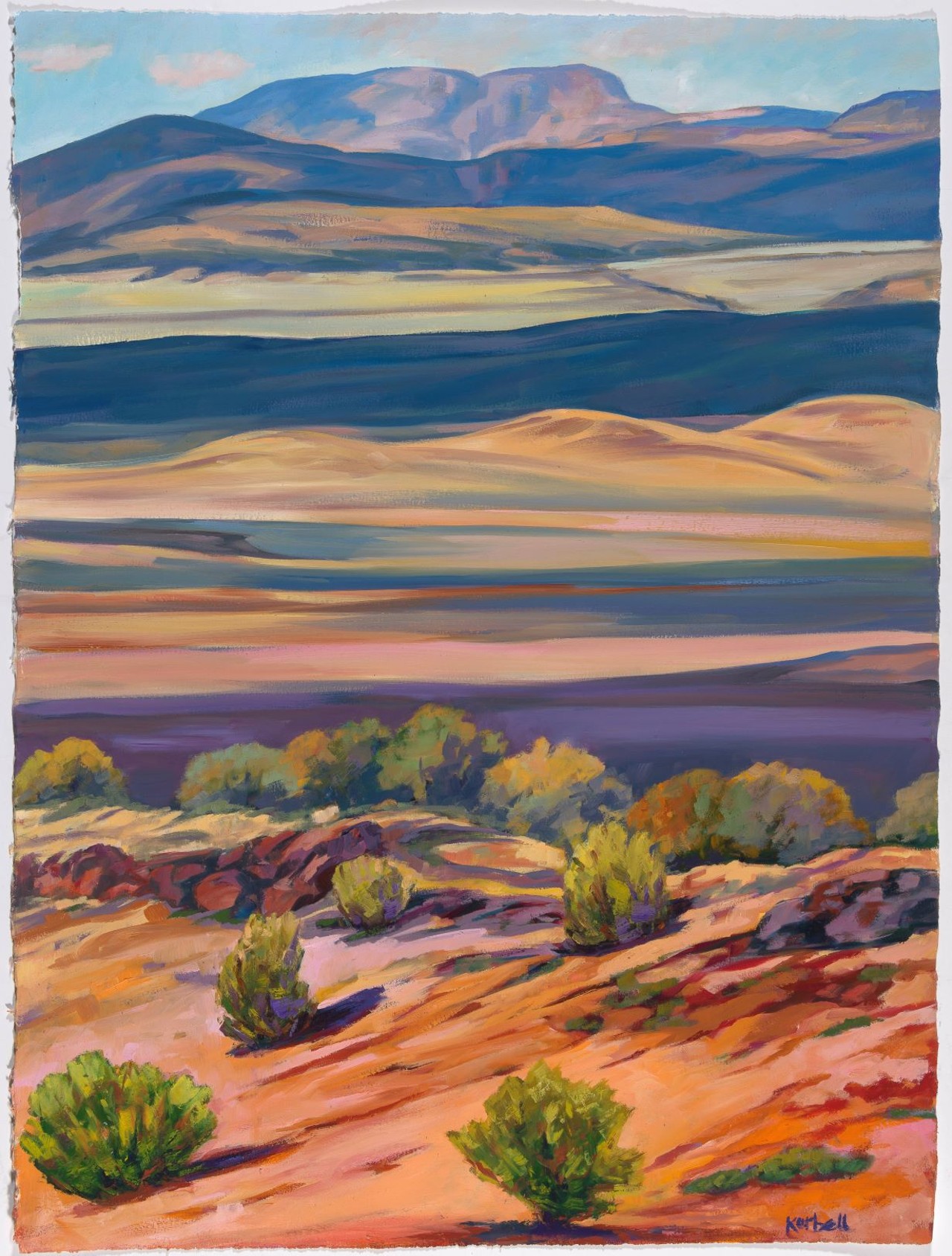 Caroline Korbell Carrington, "Presidio del Norte", Oil on Paper, 30" x 22", $3,800