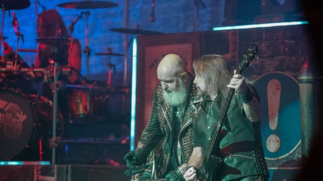 Vocalist Rob Halford (left) and bassist Ian Hill (right) are the only original members of Judas Priest that remain in the band’s touring lineup.