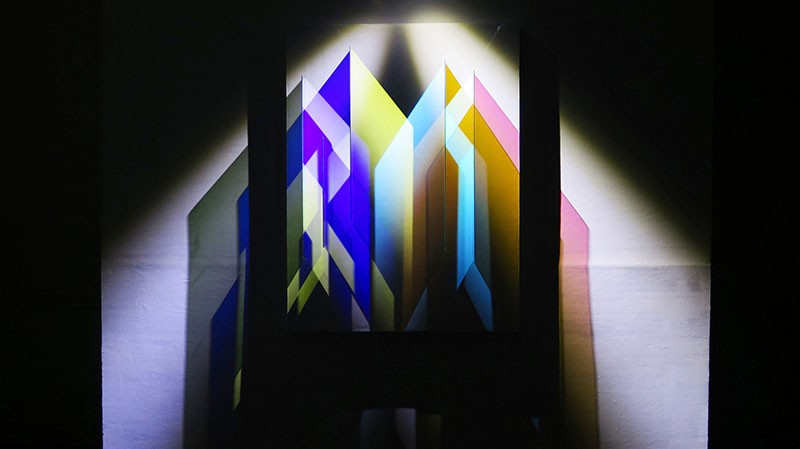 Cathy Cunningham-Little's Light sculpture Architectural Tectonic