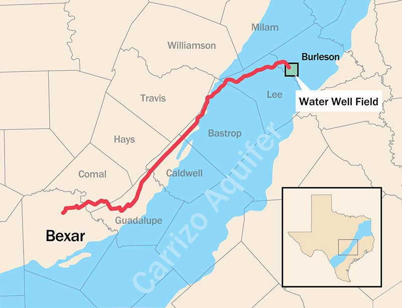 City Council approved a $3.4 billion deal to pump water in via a 142-mile pipeline - COURTESY