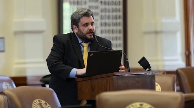 State Rep. Jonathan Stickland, R-Bedford, on the House floor on May 21, 2019.