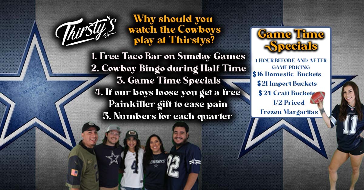 Thirsty's Cowboys Watch Party