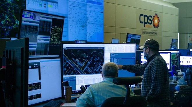 CPS employees monitor conditions at the utility's control center.