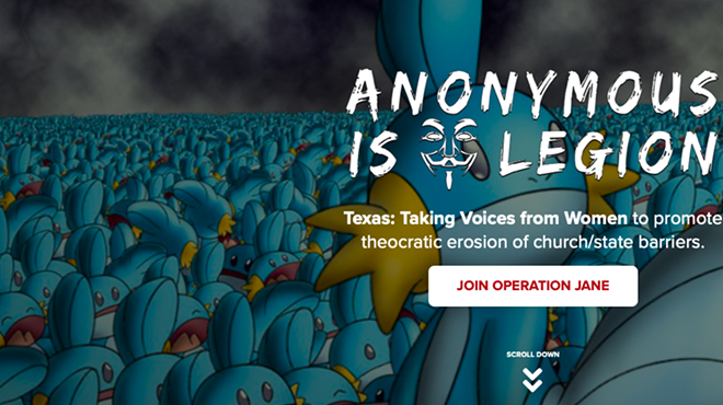 This banner featuring starter Pokémon Mudkip — and ... umm ... other stuff — appeared on the Texas Republican Party's website on Saturday.