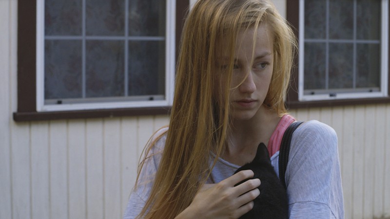 Devon Keller plays a student facing an unplanned pregnancy in Micah Magee's film Petting Zoo. - COURTESY