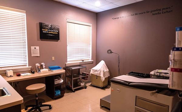 An empty exam room at Whole Women’s Health of Austin on Sept. 1, 2021.