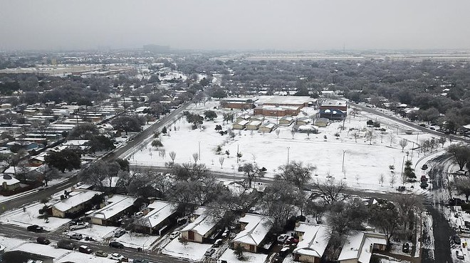 A severe snowstorm dumped heavy snow across the state last month, including on the Dove Springs neighborhood in South Austin.