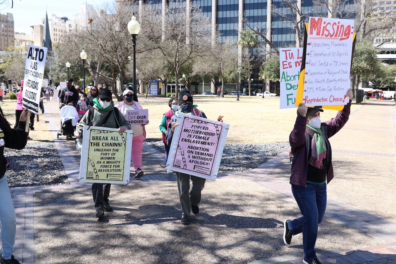 Everyone we saw at San Antonio's International Women's Day March
