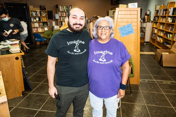 Everyone we saw on Saturday saying goodbye to San Antonio's Imagine Books and Records