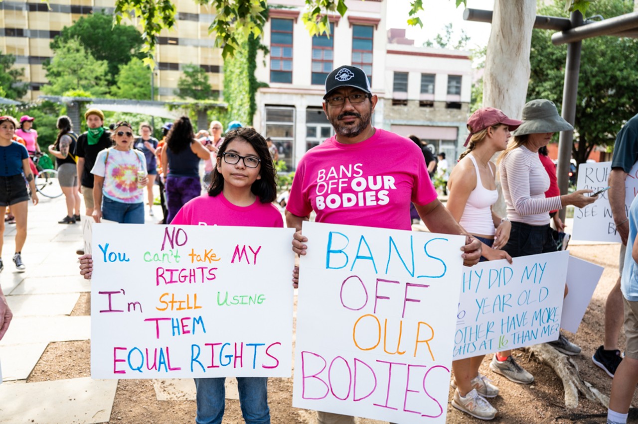 Everything we saw as hundreds took to San Antonio's streets for the Bans Off Our Bodies rally